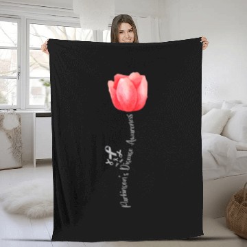 Discover Parkinson Disease Awareness Tulip April National M Fleece Blankets
