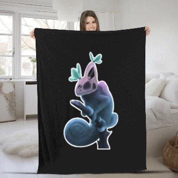 Discover Neon Petrified Chameleon Fleece Blankets