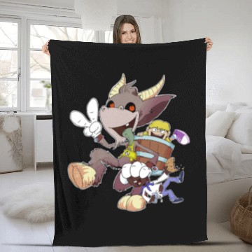 Discover Kids Love Krampus Season Fleece Blankets