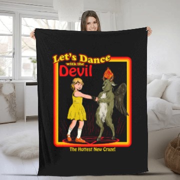Discover Witchcraft Let'S Dance With The Devil Baphomet Sat Fleece Blankets