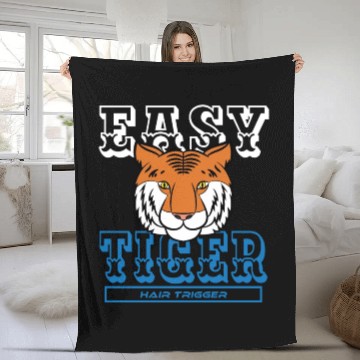 Discover Easy Tiger Hair Trigger - Tiger Lover Fleece Blankets