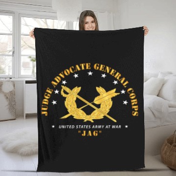 Discover Army JAG Branch Fleece Blankets
