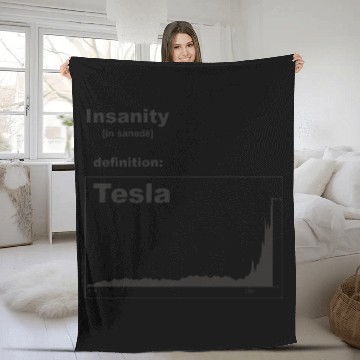 Discover Tesla insanity Fleece Blankets