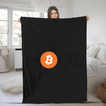 Discover HODL Bitcoin Crypto Clothing Fleece Blankets