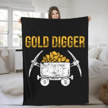 Discover Gold Digger Fleece Blankets