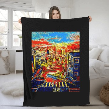 Discover Lombard Street, San Francisco, USA Fleece Blankets