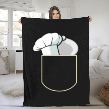 Discover Chef Cap In The Pocket Cook Gift Idea Fleece Blankets