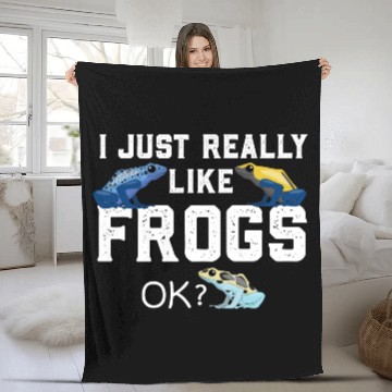 Discover Poison dart frog - Dendrobates Tinctorius Frog Fleece Blankets