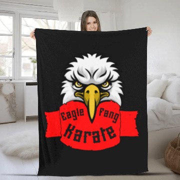 Discover Eagle Fang Karate Fleece Blankets