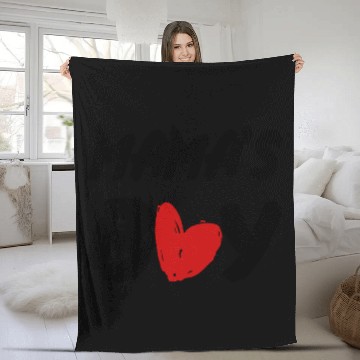 Discover Mamas Boy , Valentine day , Toddler boy , kid Fleece Blankets