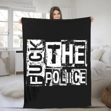 Discover Fuck the Police Fleece Blankets