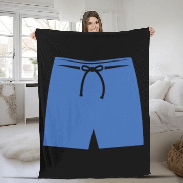 Discover Swim Trunks Fleece Blankets