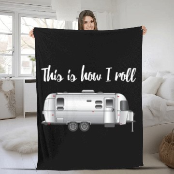Discover Airstream Camping Essentials Fleece Blankets