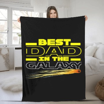 Discover Best Dad in the Galaxy with Comet Fleece Blankets