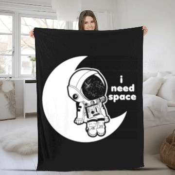 Discover i need space Fleece Blankets