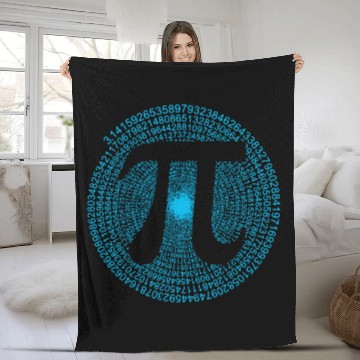 Discover 3,14 Pi Number Symbol Math Science Gifts Fleece Blankets