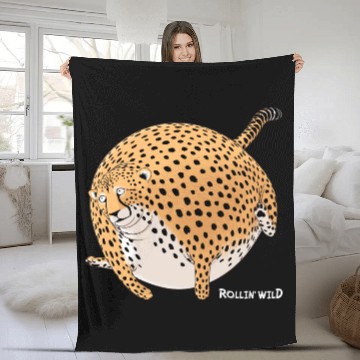 Discover Rollin' Wild - Cheetah Fleece Blankets