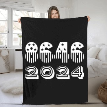 Discover 8646 Not My President Conservative Anti Liberal Fleece Blankets