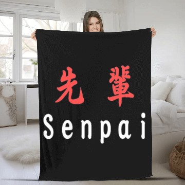 Discover Senpai Fleece Blankets