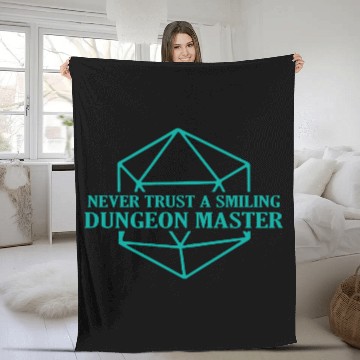 Discover Dungeon master board game nerd geek gift Fleece Blankets