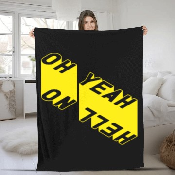 Discover OH YEAH Fleece Blankets