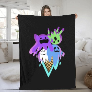 Discover Ice Scream Parodi Fleece Blankets