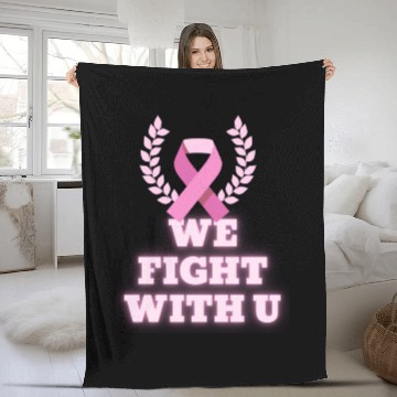 Discover Ribbon Bold Cancer Advocacy 2021 Fleece Blankets
