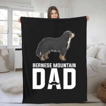Discover Bernese Mountain Mama Dog Gift Cute Headband Girly Fleece Blankets
