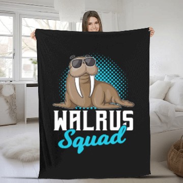 Discover Walrus Squad Fleece Blankets