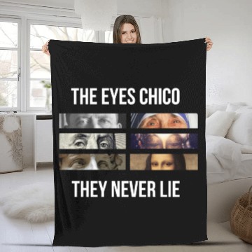 Discover Scarface Quote - The Eyes Chico: They Never Lie Fleece Blankets