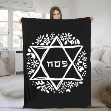 Discover passover sign Fleece Blankets