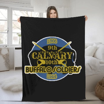Discover Buffalo Soldiers Fleece Blankets