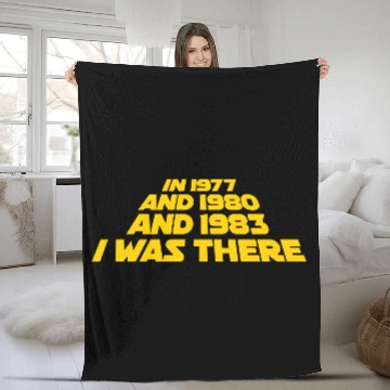 Discover I was there 1977 1980 1983 Sci Fi movie trilogy Fleece Blankets