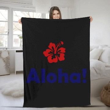 Discover Aloha - Hawaii - Honolulu - USA - America Pacific Fleece Blankets