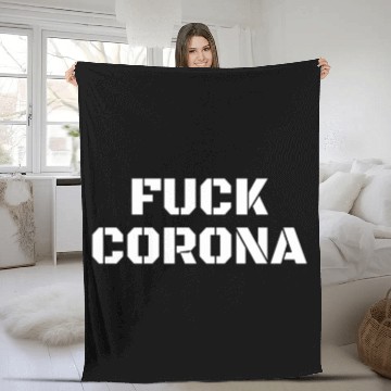 Discover fuck corona Fleece Blankets