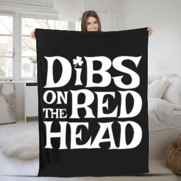 Discover st patrick's day funny gift Fleece Blankets red head