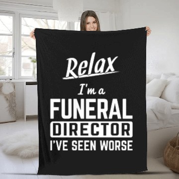 Discover Funeral Director Director Fleece Blankets