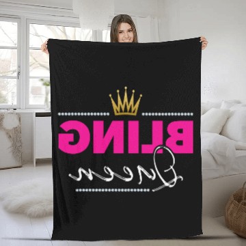 Discover 5 Bling Queen Jewelry Consultant Reverse Mirror Li Fleece Blankets