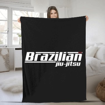 Discover Brazilian Jiu Jitsu Sign BJJ Fleece Blankets
