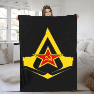 Discover The Soviet Assassins South African Communist Party Fleece Blankets