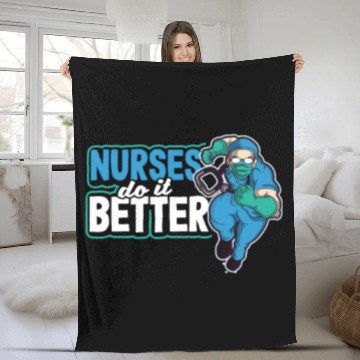 Discover ER Nurse Nurses Do It Better Fleece Blankets