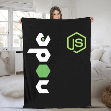 Discover Javascript Programmer Js Node Fleece Blankets Pc Developers