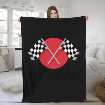 Discover Pit Crew Race Track Racing Car Driver Fleece Blankets