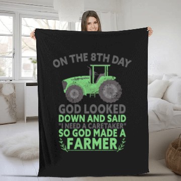 Discover Farming Agriculture Country Life Farmers Fleece Blankets