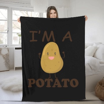Discover my spirit animal is a potato potato potatoes Fleece Blankets
