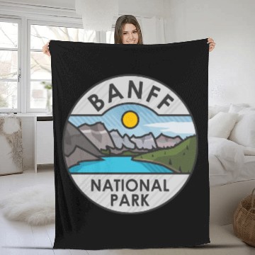 Discover Banff National Park Fleece Blankets