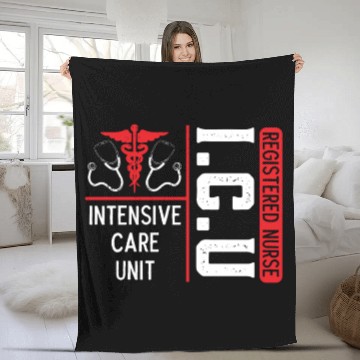 Discover ICU Registered Nurse Medical Intensive Care Unit Fleece Blankets