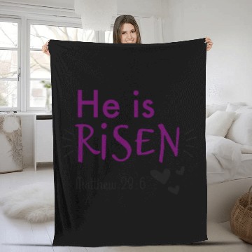 Discover He is Risen Fleece Blankets