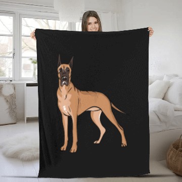 Discover Great Dane Fleece Blankets