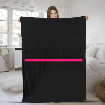 Discover END VIOLENCE AGAINST WOMEN Fleece Blankets